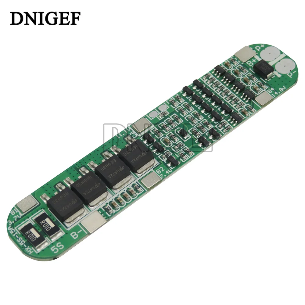 DNIGEF 5S 15A Защитная плата зарядного устройства литий-ионного аккумулятора 7 4 В 8 в