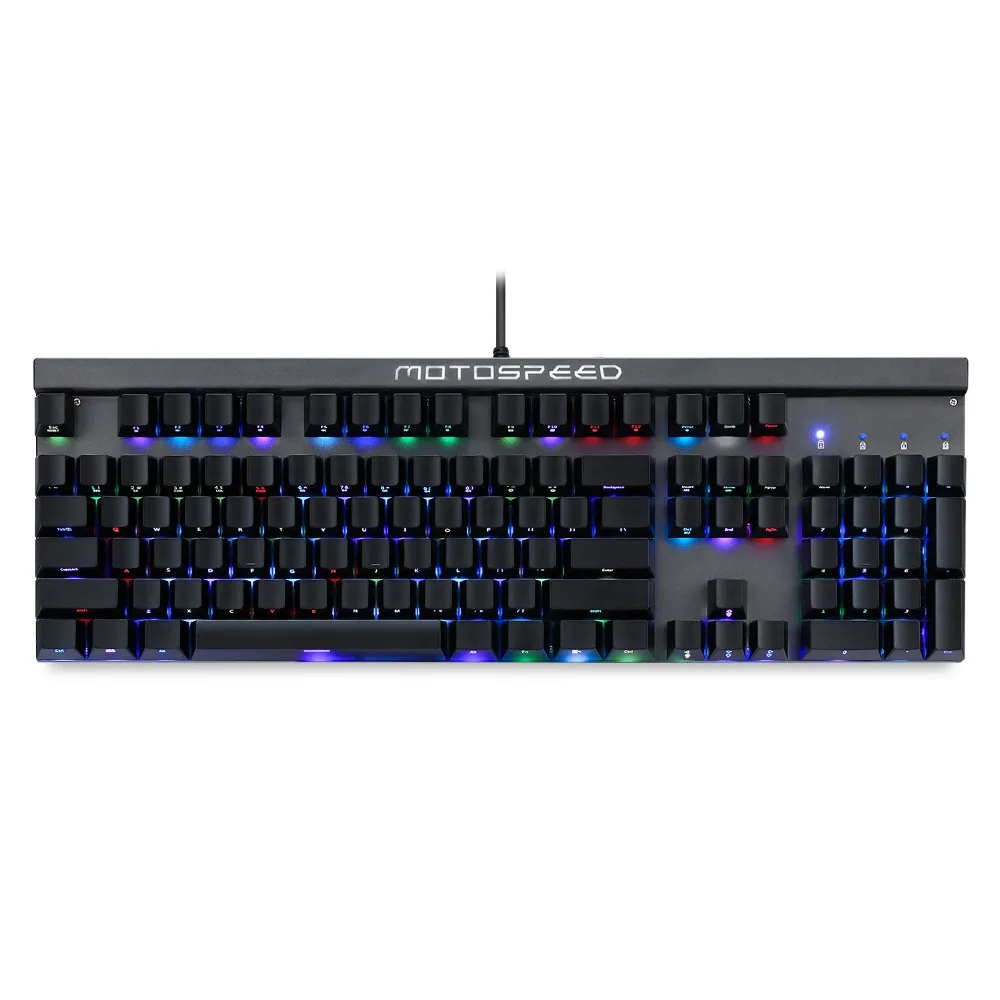 Motospeed CK103 игровая механическая клавиатура с боковой гравировкой 14 режимов RGB