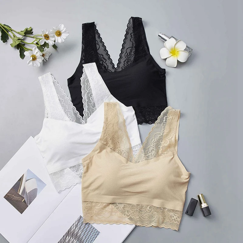 

/ Summer Women Beautified Lace Back Strapless Push Up Padded Bra Ladies Sexy Seamless Lingerie Wrapped Chest Bras