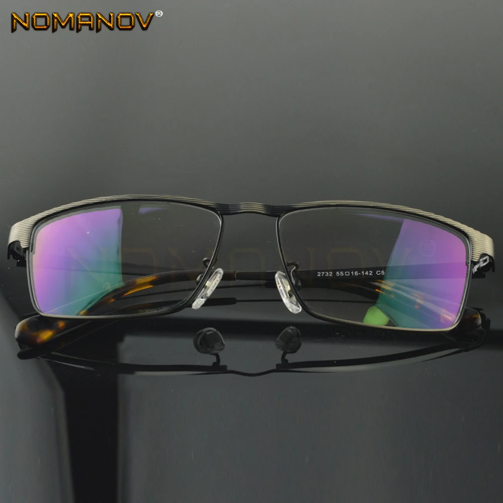 

Custom Made Optical Prescription Glasses Photochromic Classic Large Titanium Alloy Full-rim Frame Myopia Short Sight Reading