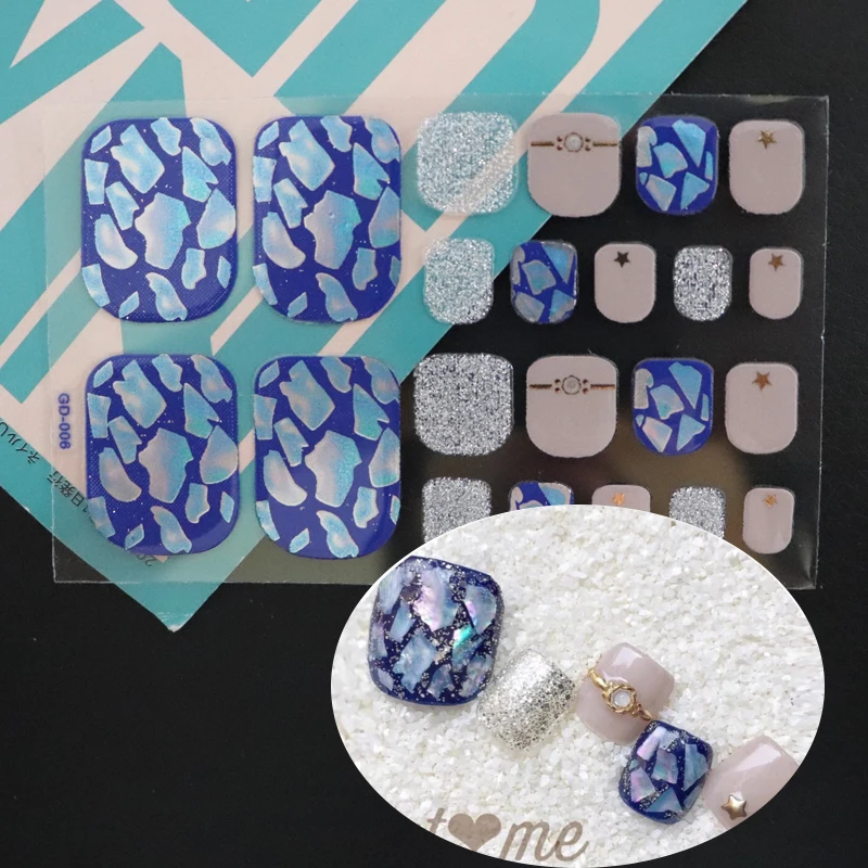 Наклейки для ногтей на ногах водостойкие нетоксичные 22 шт./партия | Красота и