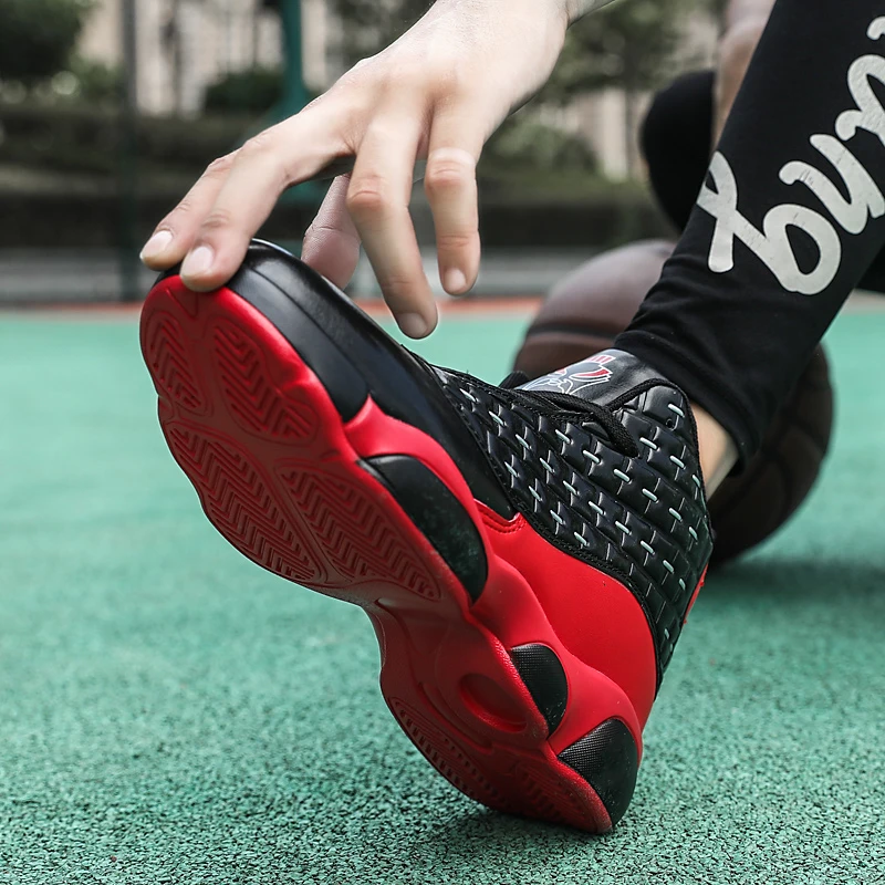 Мужская Баскетбольная обувь для мальчиков с высоким берцем противоударные