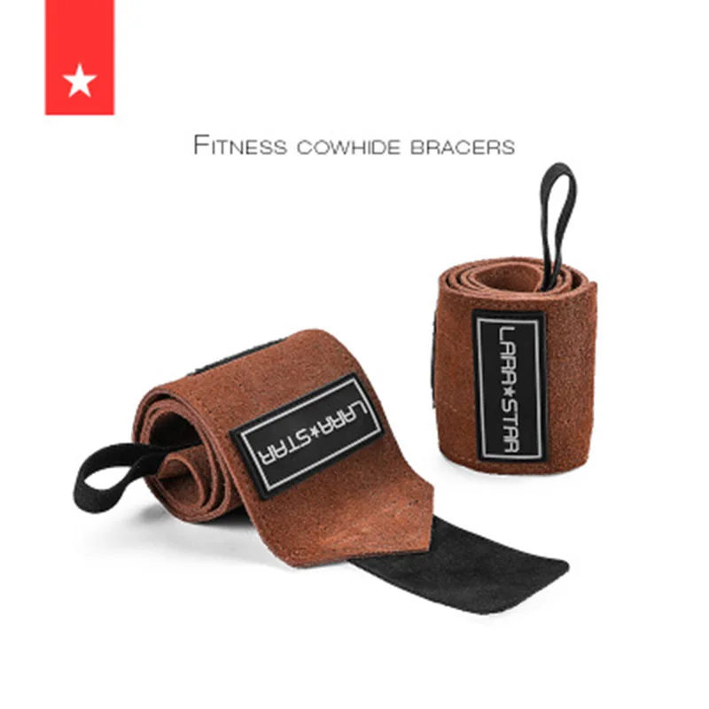 Пояс усилитель для фитнеса из воловьей кожи на запястье|Поддержка запястий| |