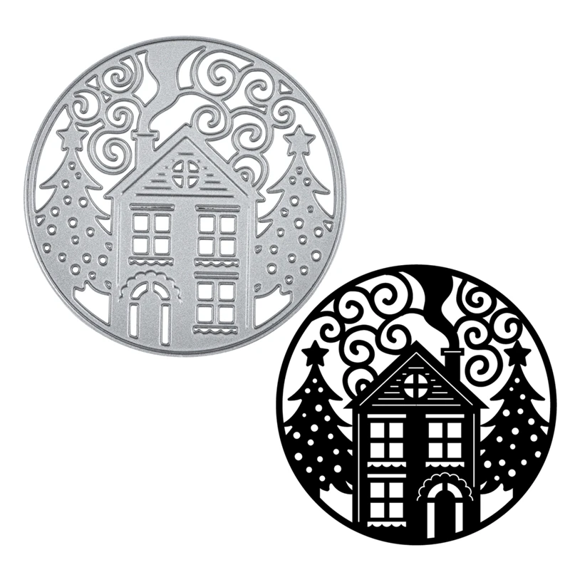 DiyArts веселые рождественские заготовки металлические режущие штампы для