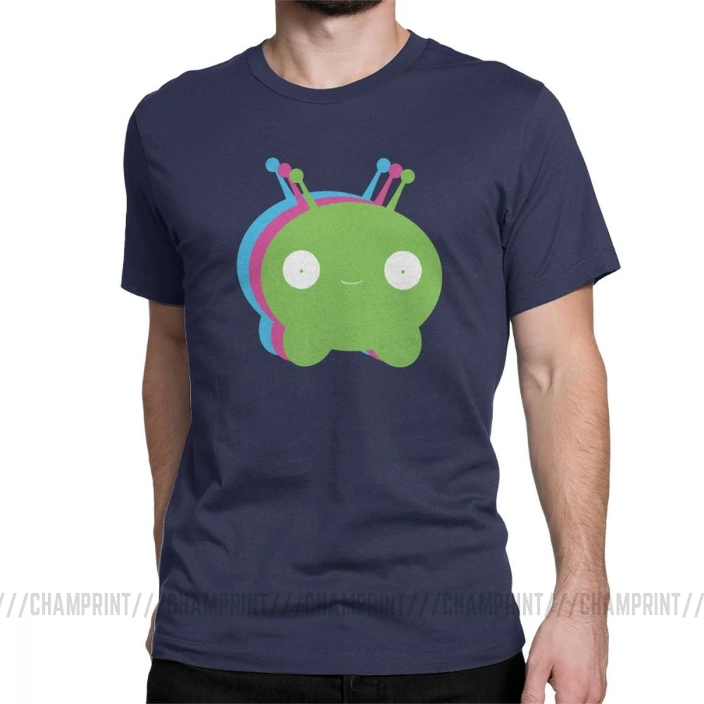 Chookity Dookity Mooncake футболка для мужчин Final Space размера плюс одежда с коротким рукавом Забавные футболки с круглым вырезом хлопковые футболки размера плюс - Цвет: Тёмно-синий