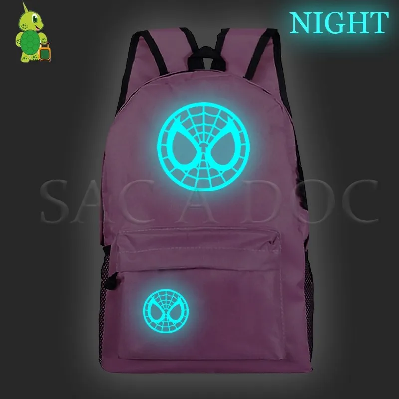 27pink Новинка, рюкзак Mochila, Мстители, женский, мужской, рюкзак, светящийся, для подростков, школьные сумки, Капитан Америка, дорожная сумка для ноутбука - Цвет: 27pink