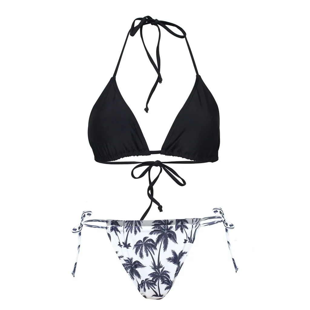 Женский сексуальный купальник бикини с глубоким v-образным вырезом пуш-ап