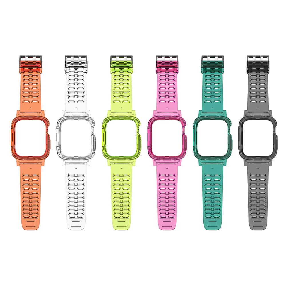 

Soft Silicone Band for Apple Watch Strap Case iWatch Series 5 4 3 2 6 SE 38MM 42MM Rubber Watchband Strap 40MM 44MM