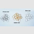 11 мм Хромированные Кольца из нержавеющей стали 304, хрустальные кольца для люстры, шаровые детали, бусины аксессуары для занавесок, соединяющие Восьмиугольные бусины