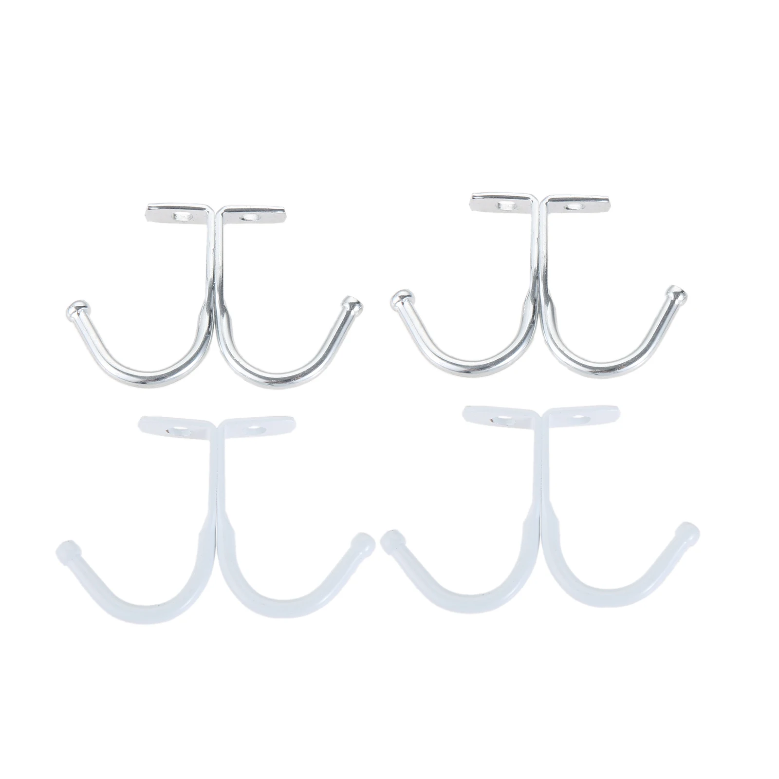 

2pcs Ceiling Prong Hook Double Head Hanger Ball End Wall Mount Cabinet Solid Alloy 55mm Home Storage Kitchen Bathroom Save Place