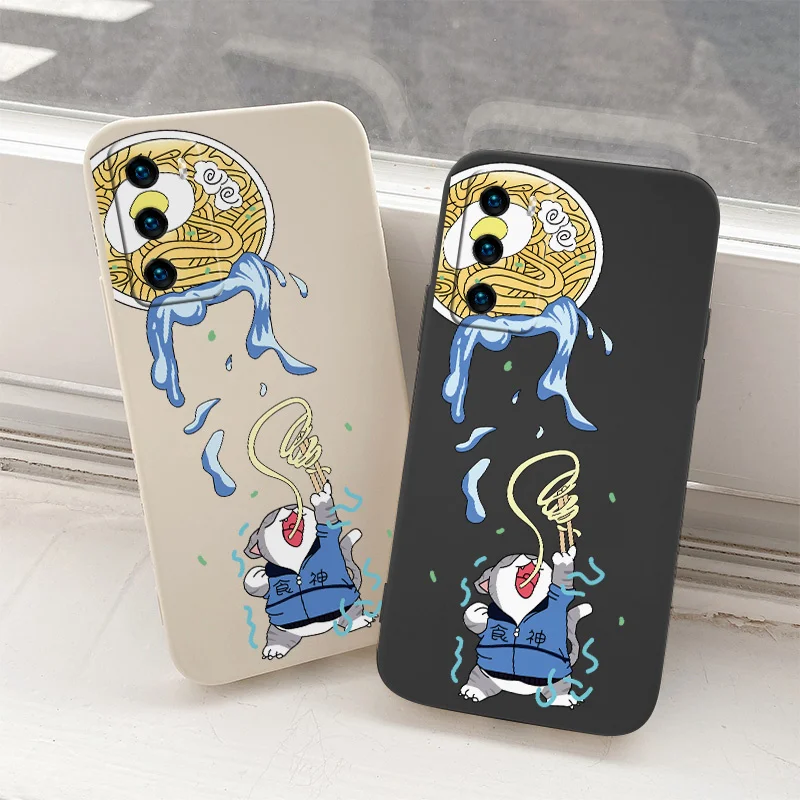 

Ramen For Huawei P40 P30 P20 Pro Case God of Cookery Soft Cover Mate 40 30 20 Pro Lite PSmart 2021 Y7A Shockproof Phone Case