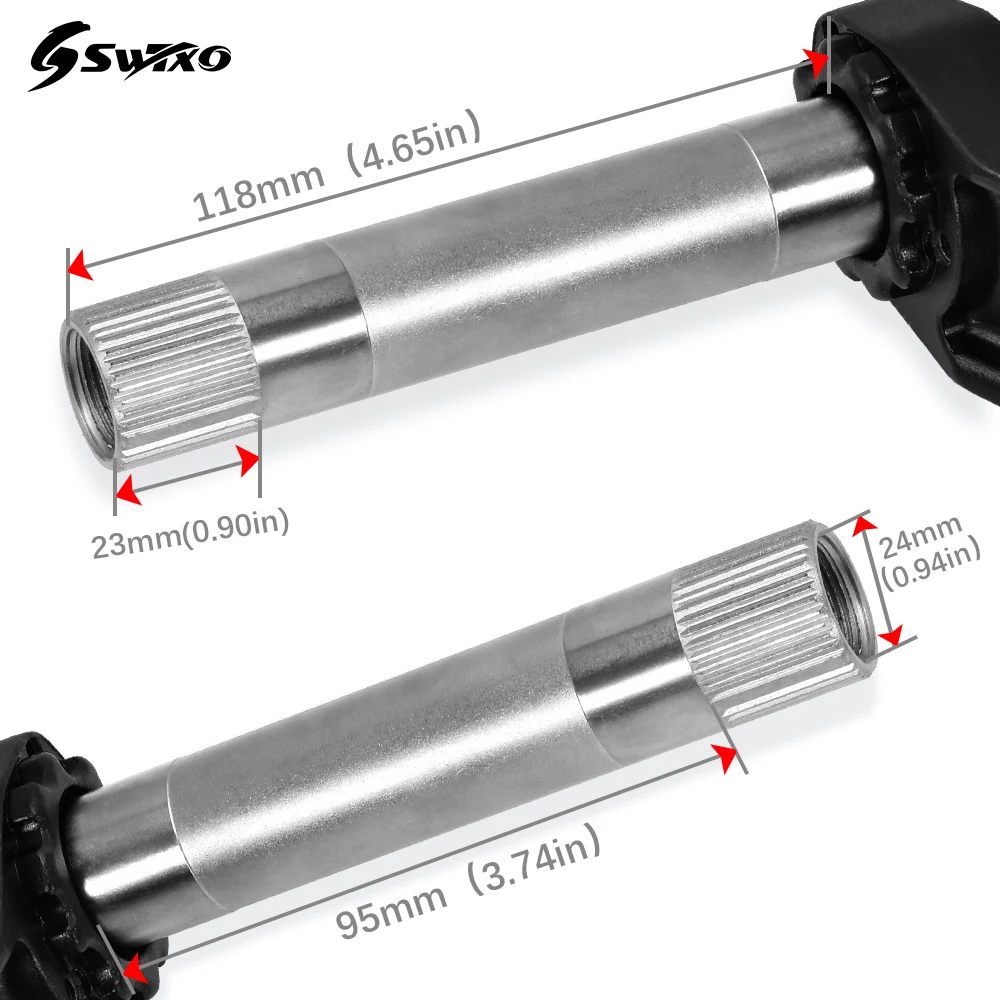 Кривошипная система SWTXO MTB 170/175 мм для велосипеда кривошипная лента 32T 34T 36T 38T офсет