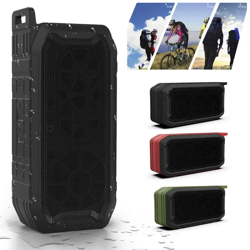 

TWS Bluetooth 5.0 Speaker Wireless Portable Boom Box Soundbar Subwoofer Outdoor Sports Ipx7 waterproof Loudspeaker caixa de som