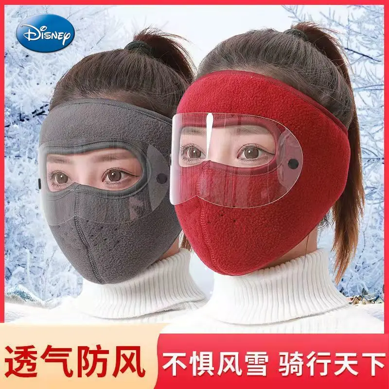 

Disney Winter Warm Mask Full Face Cold Protection Men Women Antifreeze Ear Protection Plus Velvet Thickened Eye Protection Mask