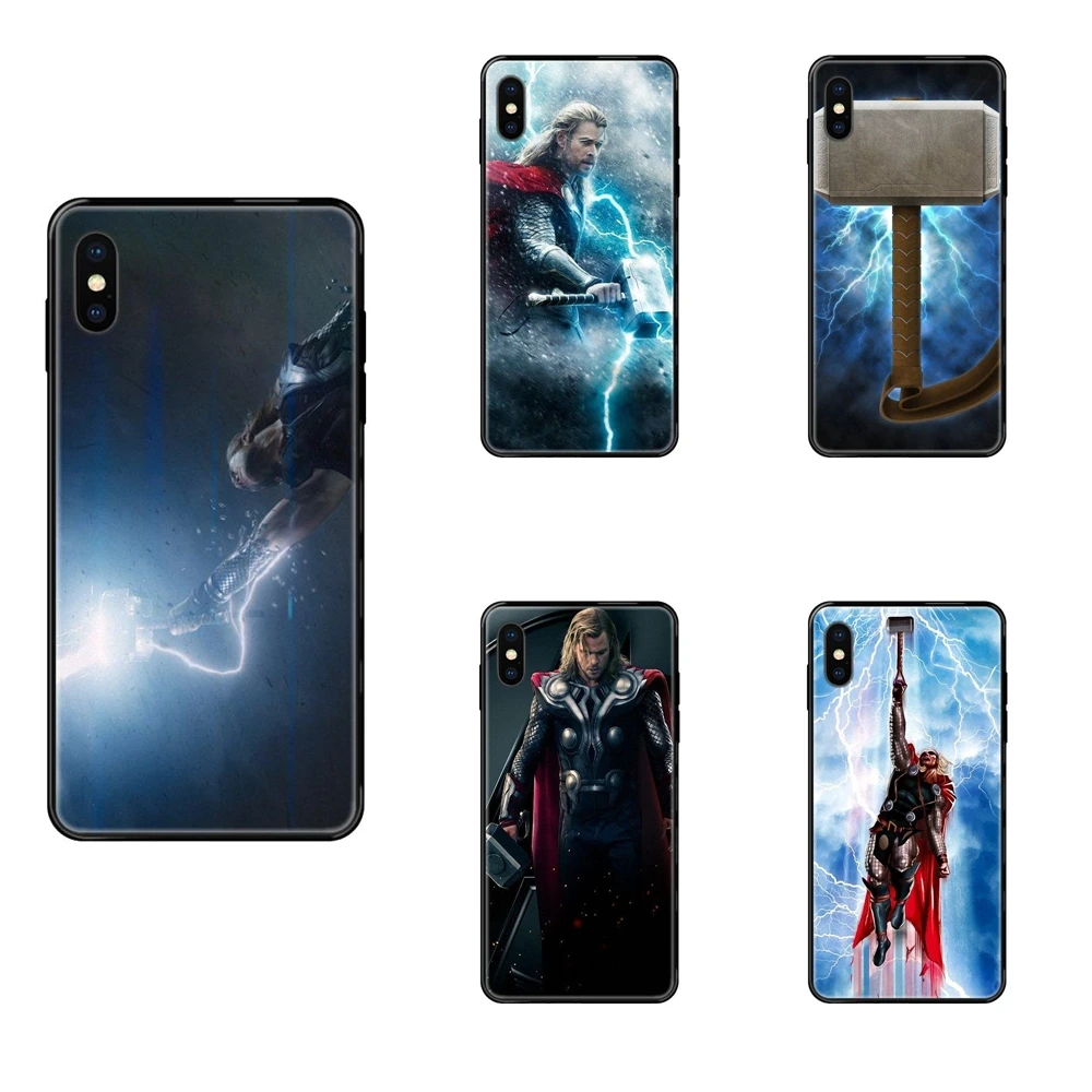 Чехол Loki из мягкого ТПУ для телефона с изображением шлема Тора молотка люка 2