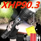 Новый 350000 бликов XHP90.3 самый мощный светодиодный вспышка светильник 18650 или 26650 светодиодный фонарик USB светодиодный факел XHP70.2 XHP50 Фонари охотничья лампа ручной светильник