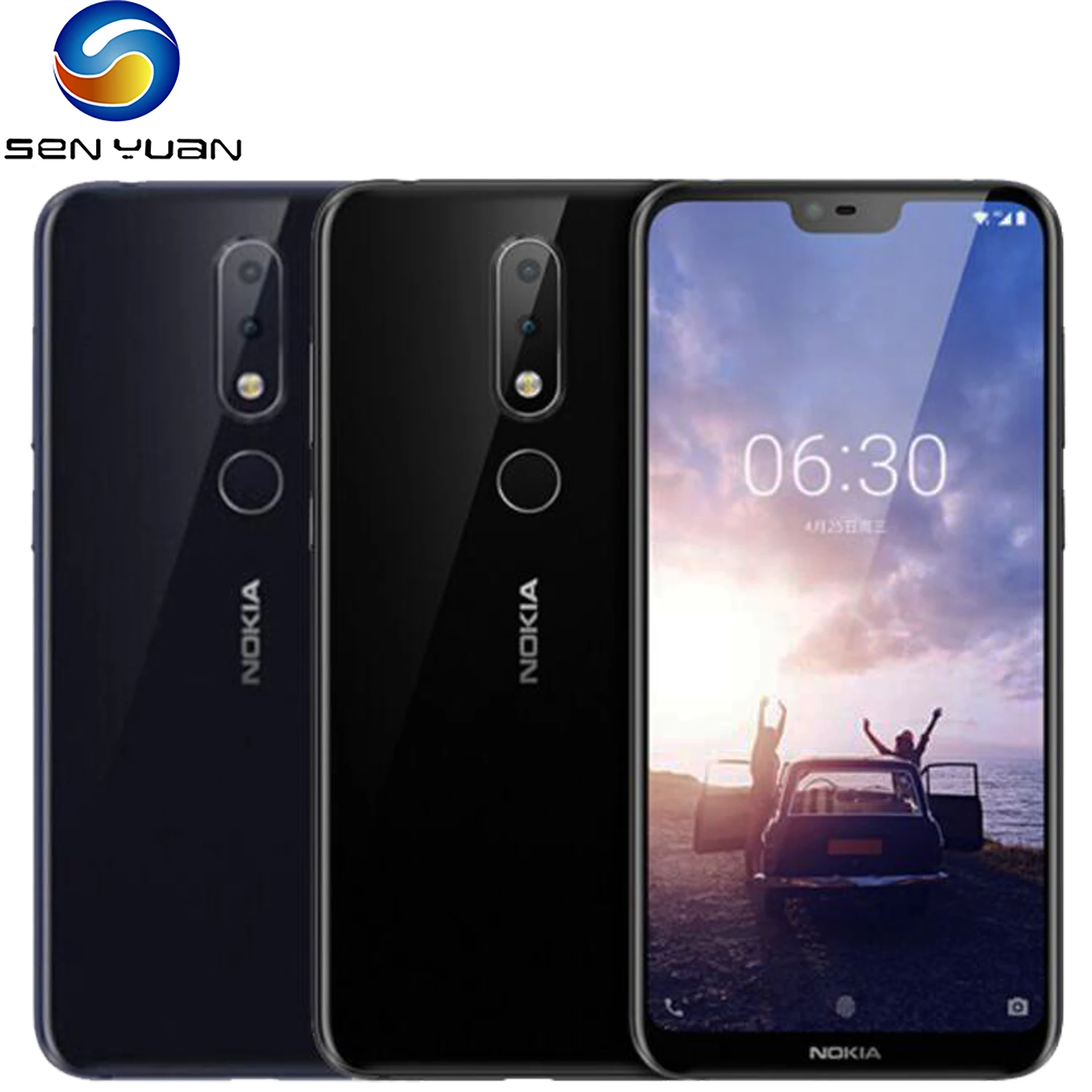 Оригинальный разблокированный телефон Nokia 6 1 Plus LTE 4G с диагональю 5 8 дюйма две