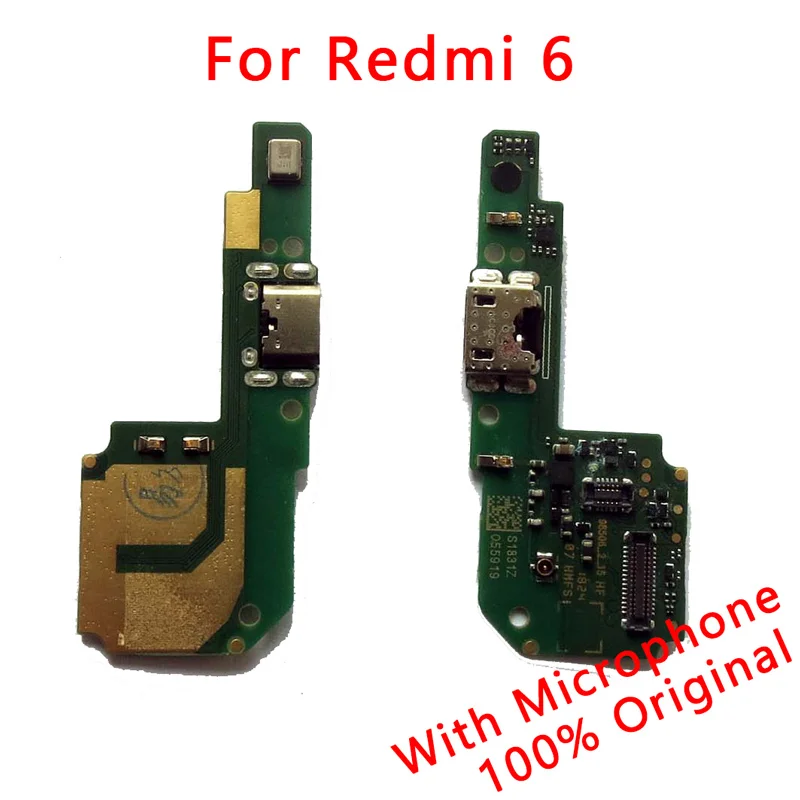 Оригинальный зарядный порт для Redmi 6 плата зарядного устройства PCB Dork разъем