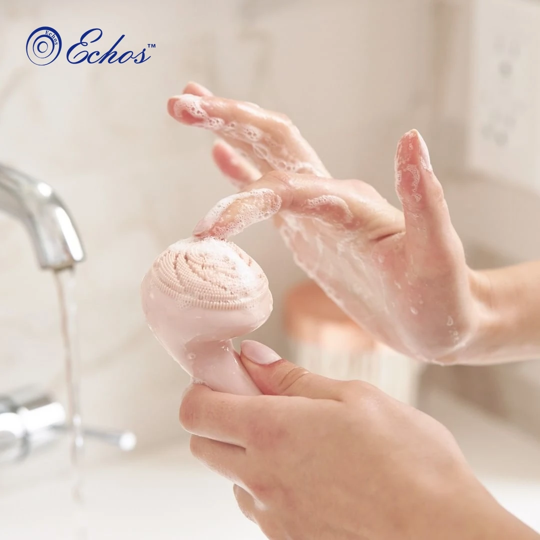 

ECHOS Wash A Face To Wash Protect The Silicone Usb Charging Electric Beauty Clean Pore Cleansing Instrument Dropshipping