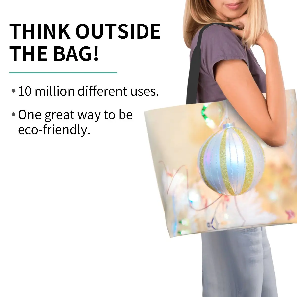 

Женская сумка через плечо с рождественской елкой