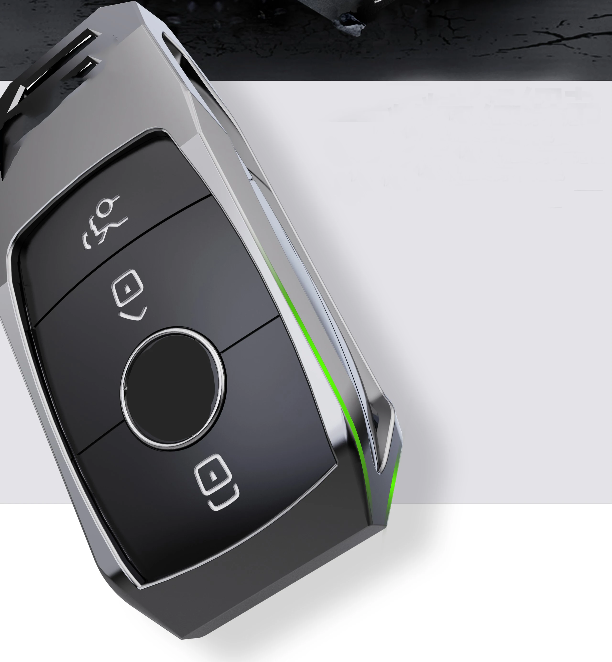 

It Is Suitable for Mercedes Benz AMG A C E S GLC W203 W210 E43 W213 E300 E400 E200 E220 Zinc Alloy Car Remote Key Cover and Key