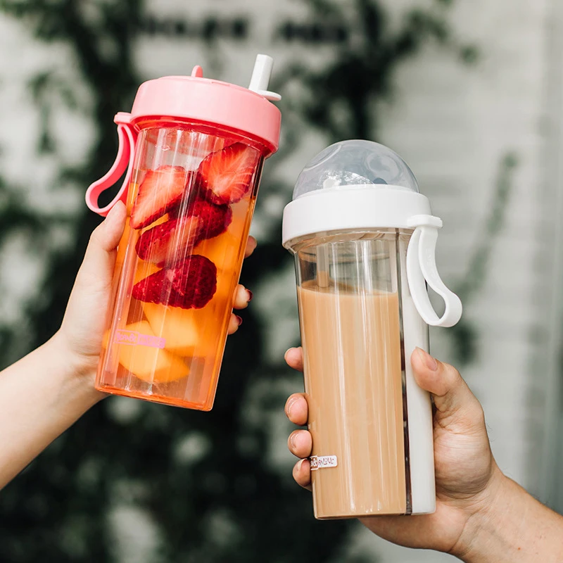 420/600 мл кавайная двойная фотоемкость креативная чашка для напитков влюбленных