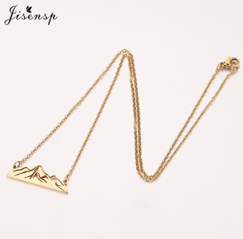 Jisensp винтажное нежное ожерелье с подвеской в виде Снежной Горы модные ювелирные
