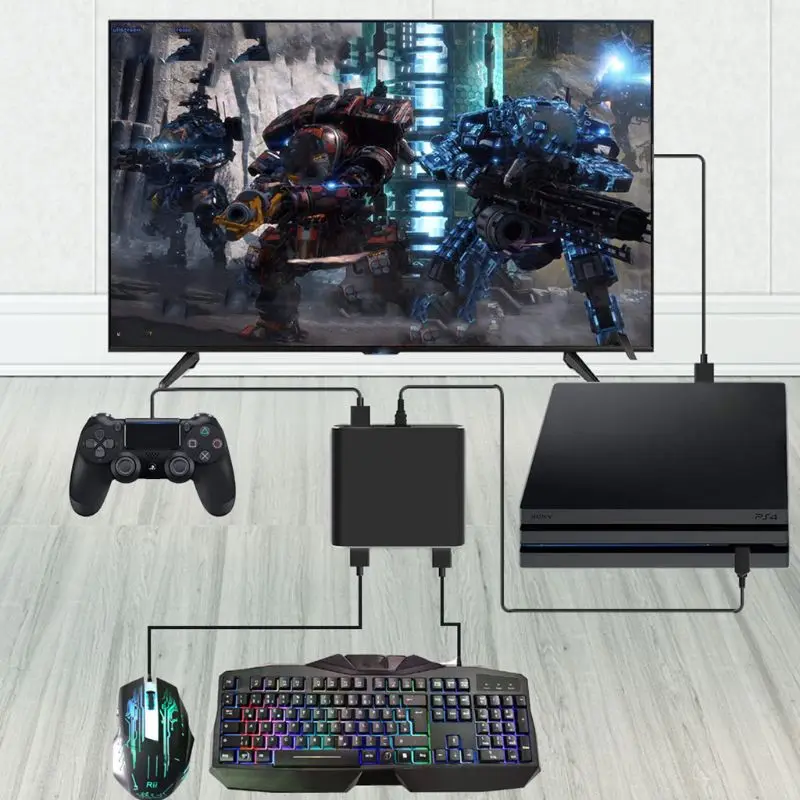 Клавиатура мышь Мыши конверсионный приемник для XBOXONE/PS4/переключатель хост Plug And
