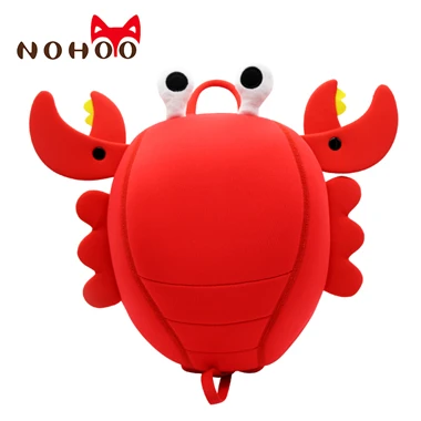 Red NOHOO, школьные сумки для малышей, милый детский рюкзак в детский сад, детский школьный рюкзак для девочек и мальчиков, 3D мультяшная сумка с животными, Высококачественная мочила - Цвет: Red