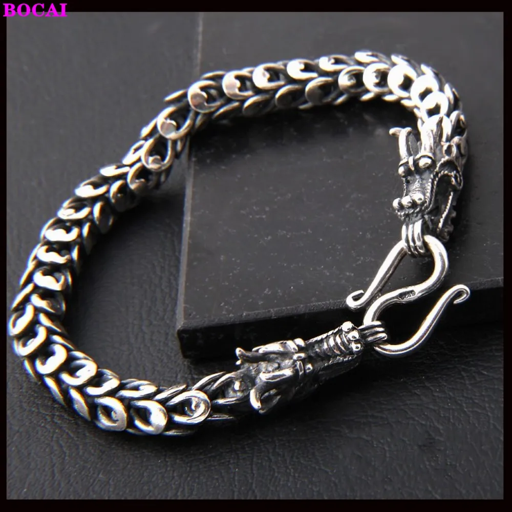 Весы браслет мужской грубый дракон ручной работы ретро мода индивидуальный