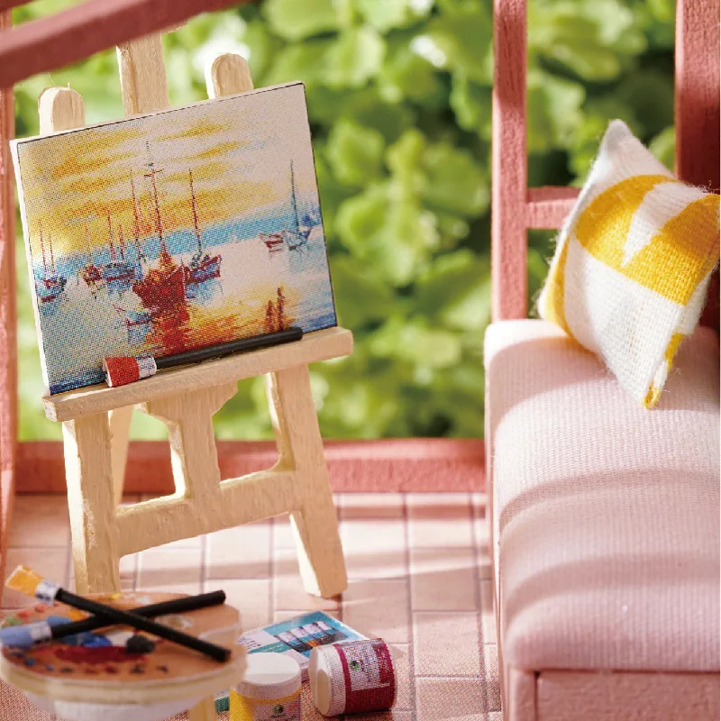 DIY Дом скандинавский дуплекс квартира ручной сборки чтобы сделать милые модели