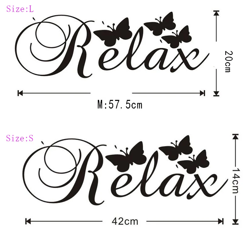 

Relax Butterfly Wall Stickers Vinyl Mural Home decoration For Living Room Sofa Background Wall Decor Baby Room Wall Decals