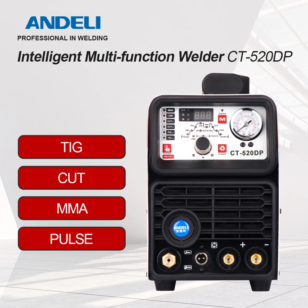ANDELI однофазный многофункциональный сварочный аппарат CT 520DP крой/MMA