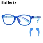 Гибкие детские очки Ralferty, Нескользящие, без диоптрий, оптические оправы для очков по рецепту, силиконовые очки с синим светом D5121