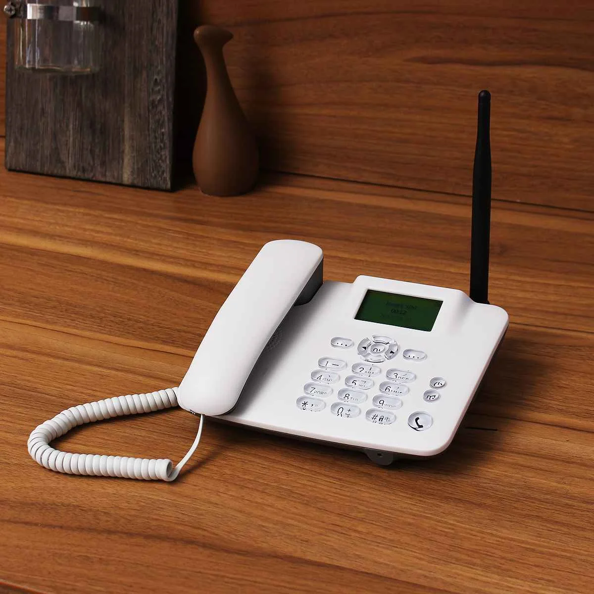 3g 2G исправленный сигнал GSM Беспроводная подставка для телефона мобильный телефон ЖК-экран sim-карта настольная Антенна Интерфейс входящий вызов дисплей 100-240 В