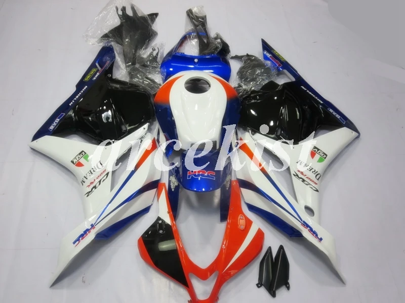 

4Gifts Injection Mold New ABS Full Fairings Fit For HONDA CBR600RR F5 2009 2010 2011 2012 09 10 11 12 body set white blue