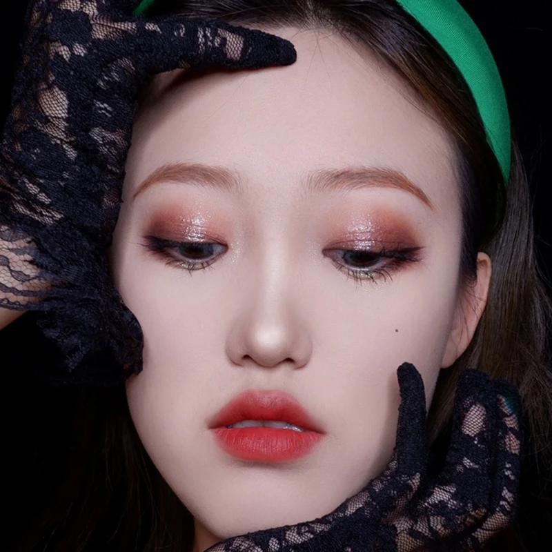 8 цветов матовые мерцающие тени для век Водонепроницаемый устойчивый к пятнам