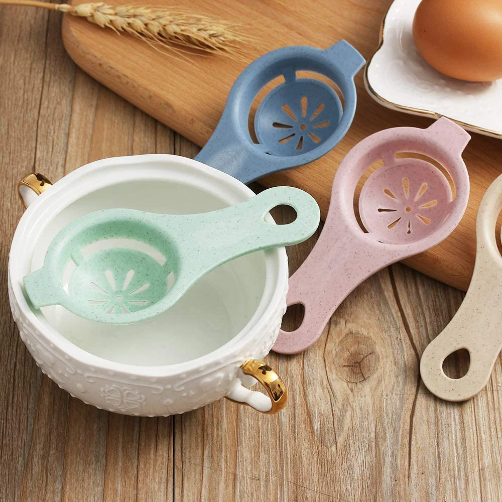 Egg Separator White Yolk Sieving Separates Eggs Wheat Straw Plastic Tools For Kitchen Convenience Dining Cooking Accessories |