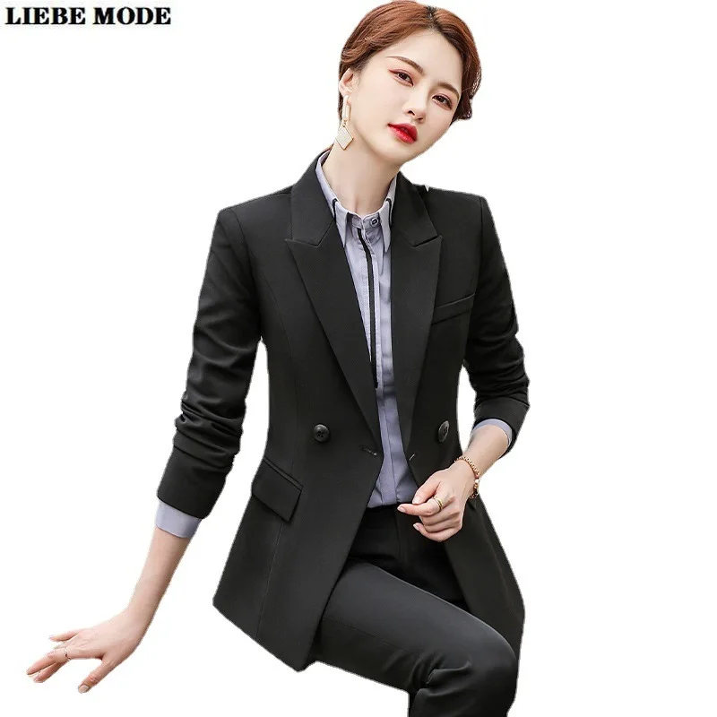 

Women's Work Outfit Blazer Pants Woman Office 2021 Professional Plus Size Red Pant Suits Set Women 2 Pieces Jacket and Trousers