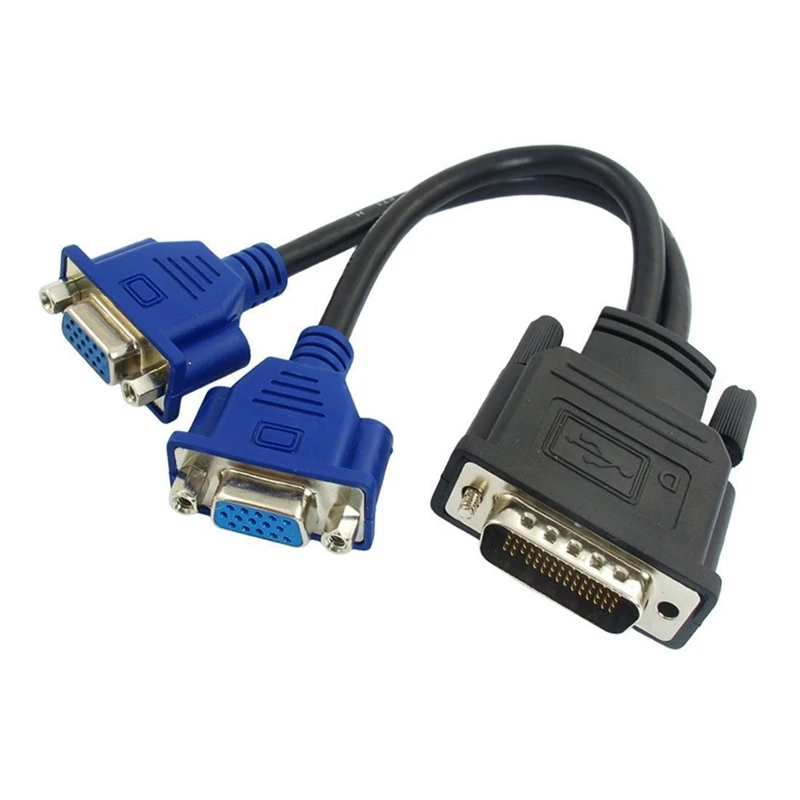 DMS-59 контактный 2 двойной VGA 15 Pin гнездовой сплиттер Кабель-адаптер |