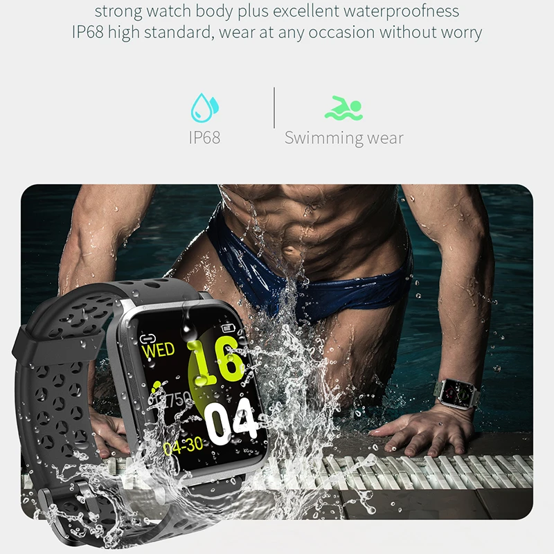 

X3 Smart Bracelet Swimming Waterproof Heart Rate Running Weather Music Call Health Sports SmartWatch standby for 60 days