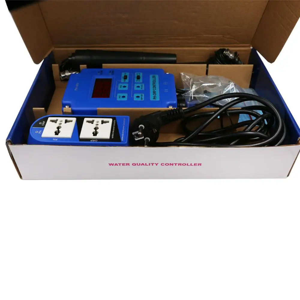 PH 803 Digital 2 & 1 ORP Redox контроллер с реле выходной мощности монитор для Φ Plant Pool Spa BNC 110V