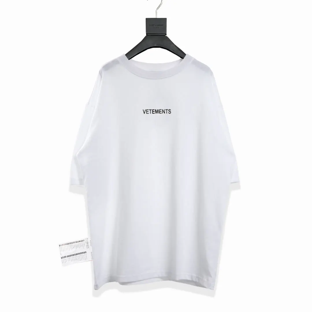 

High street new VTM vehicles short sleeve OS loose casual hip hop lovers short sleeve t-shirt men and women fashion