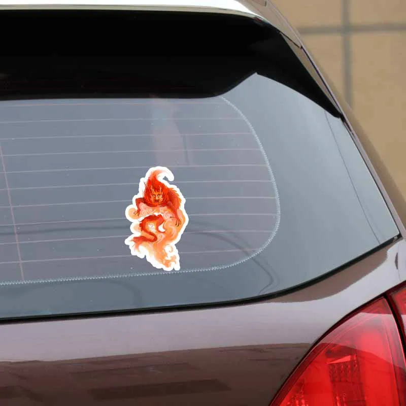 Ebdeckle красная голова дракона машина бампер окно настенные переводные наклейки