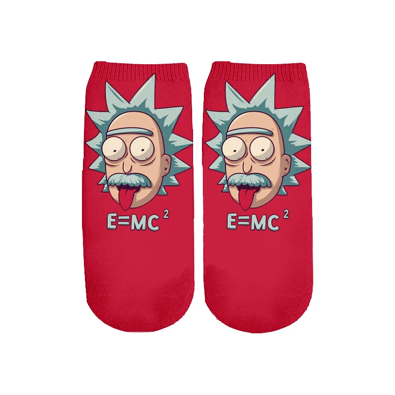 22 Новейшие Rick and Morty 3D печатных мультфильм милые короткие носки для мужчин женщин harajuku корейские носки RS-006 - Цвет: 22