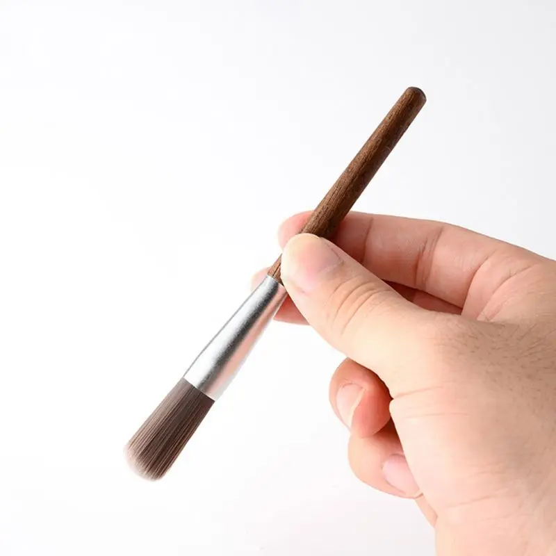 

Coffee Grinder Machine Cleaning Brush Bristles Dusting Brushes with Wood Handle