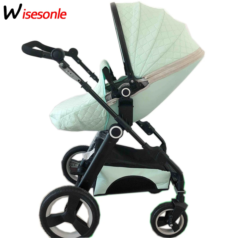 Коляска Wisesonle детская с высокой посадкой может сидеть на двух сторонах одной