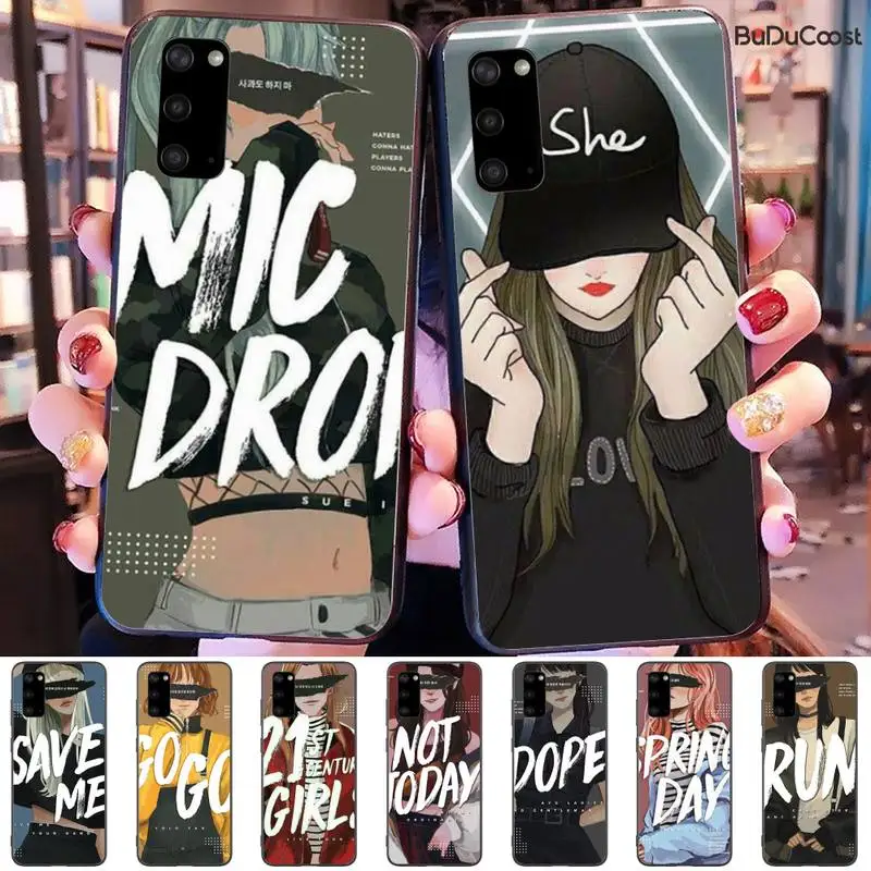 Силиконовый черный чехол Chenel pepakomi Bts для телефона Samsung Galaxy S10 S10E Lite s6 s7 s8plus s9plus S5 S20 |