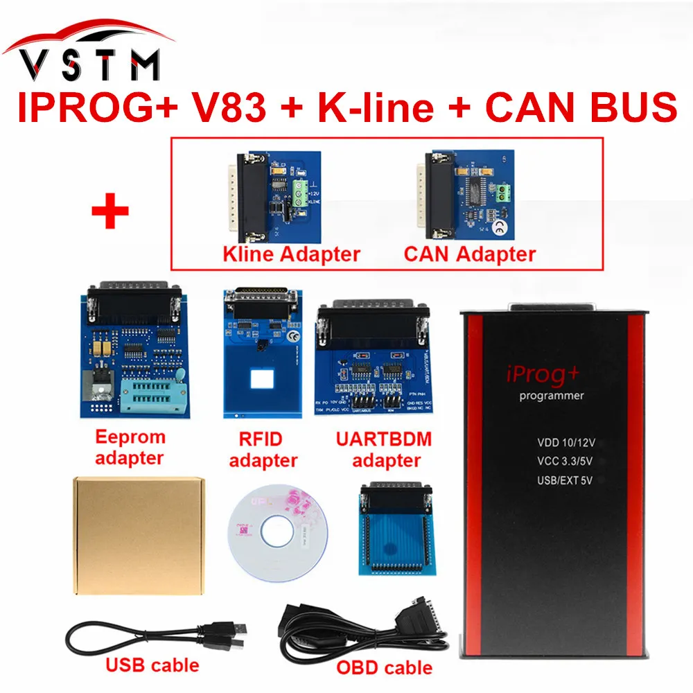 Полный программатор ключей IPROG Pro 2019 ECU Iprog + V83 IMMO одометр коррекция пробега сброс