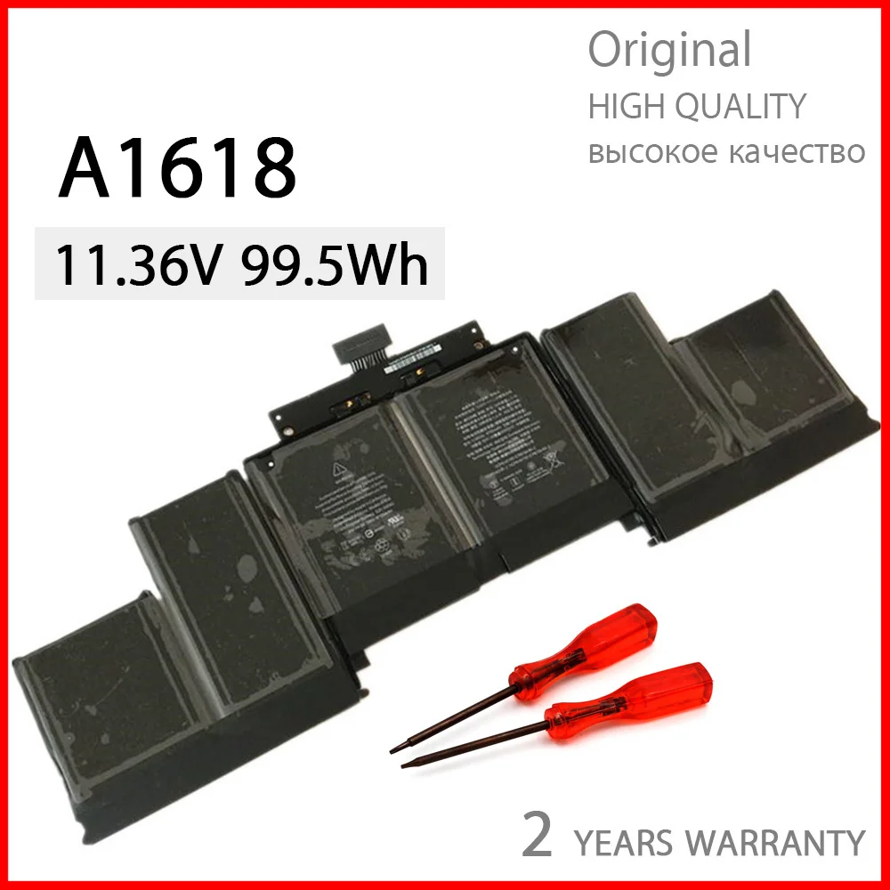 

Genuine A1618 Battery For Apple MacBook Pro 15" Retina A1398 2015 year 020-00079 MJLQ2LL/A MJLT2LL/A MC975 ME665 ME293 original